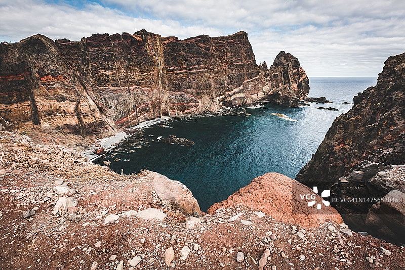 马德拉卡尼萨尔“São Lourenço桥”徒步旅行。图片素材