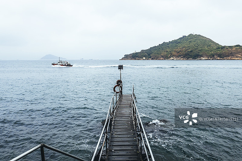 香港岛西环游泳棚图片素材