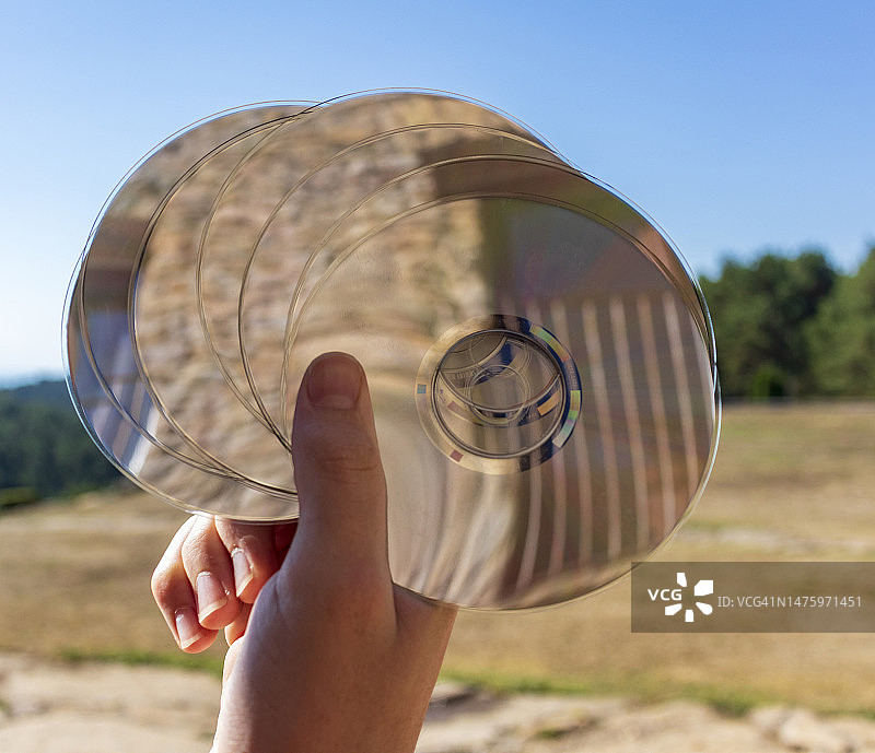 过时的光盘技术图片素材