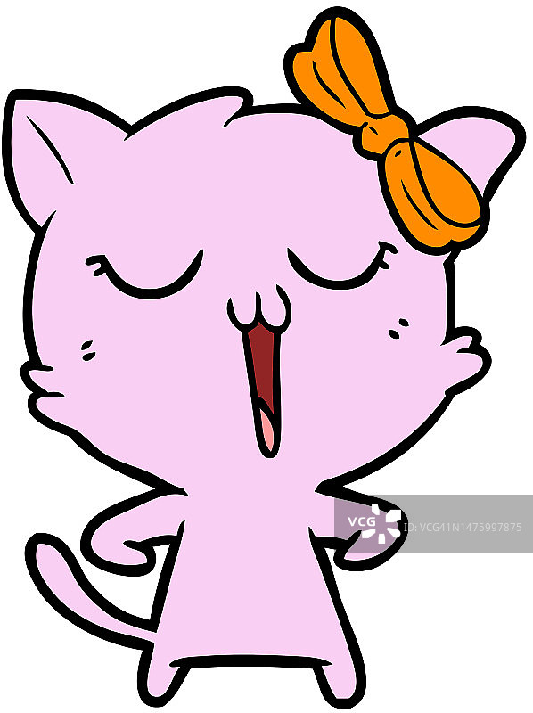 卡通猫图片素材