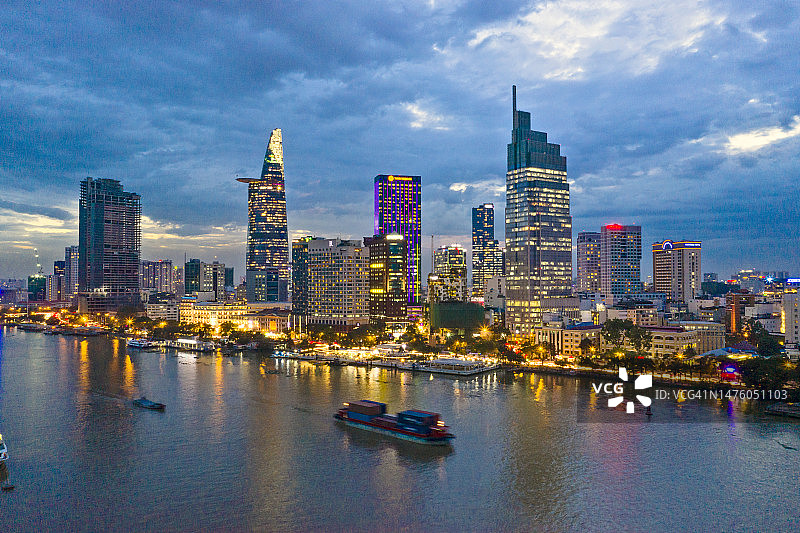 西贡河图片素材