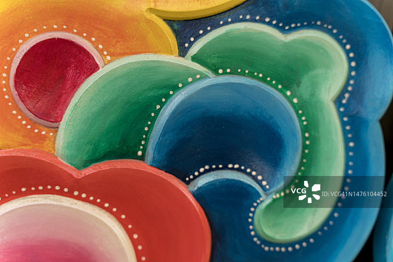 抽象3D彩色云朵图案图片素材