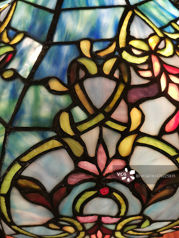 彩色玻璃图案图片素材