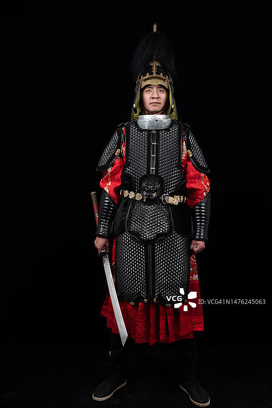 中国明代盔甲图片素材