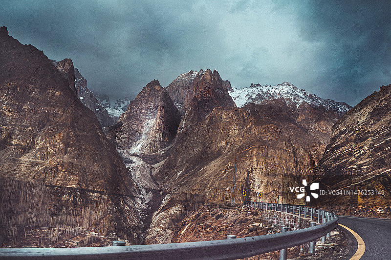 壮丽的喀喇昆仑山全景图片素材