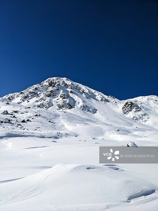 瑞士森蒂施霍恩山峰全景图片素材
