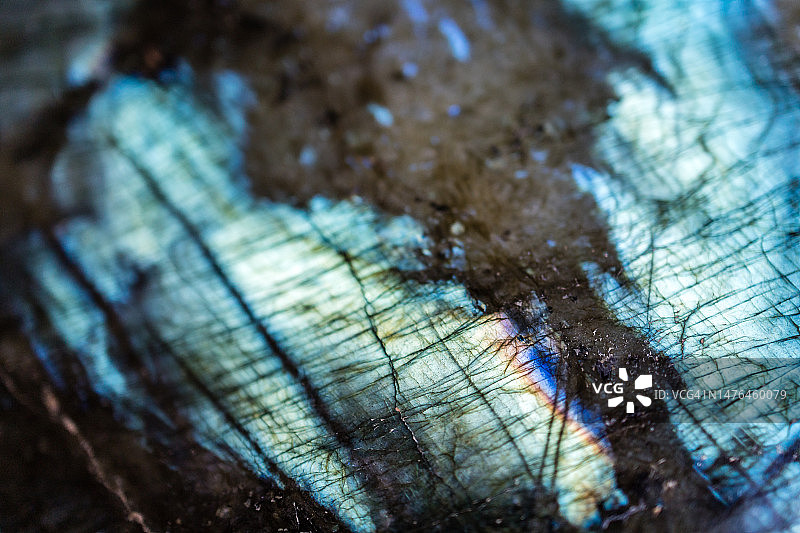 抛光的拉长石特写图片素材