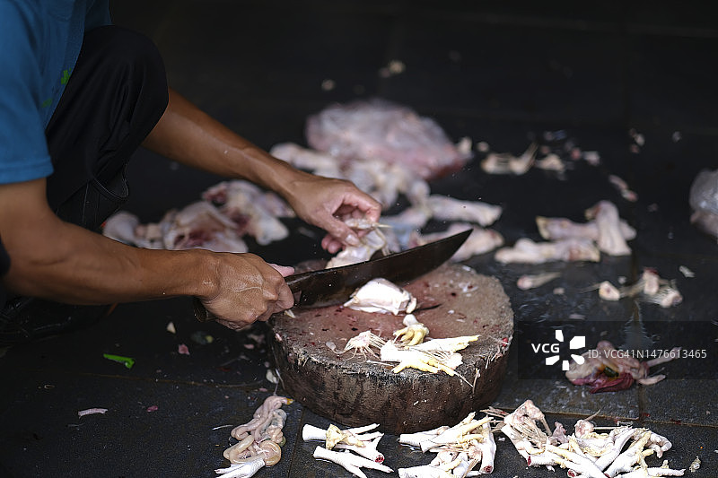 切鸡肉图片素材