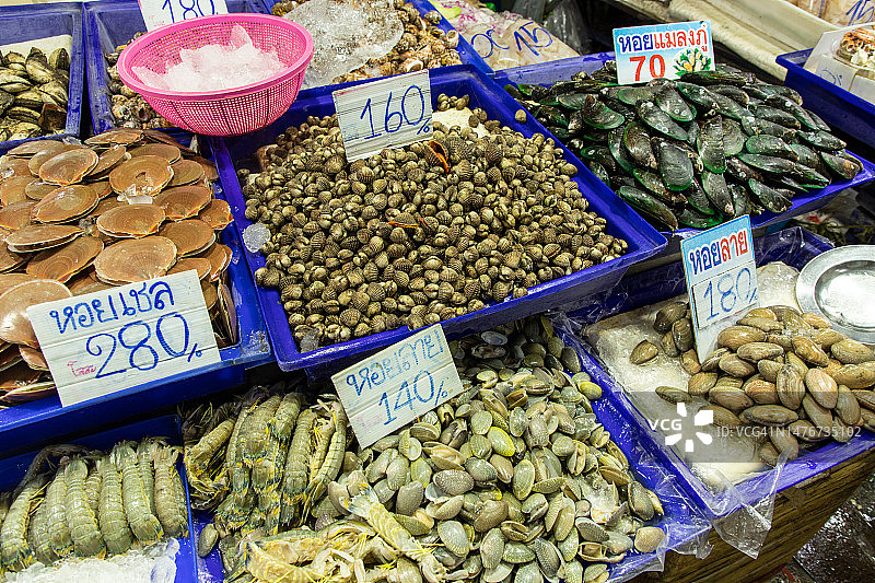 生鲜市场海鲜摊位图片素材