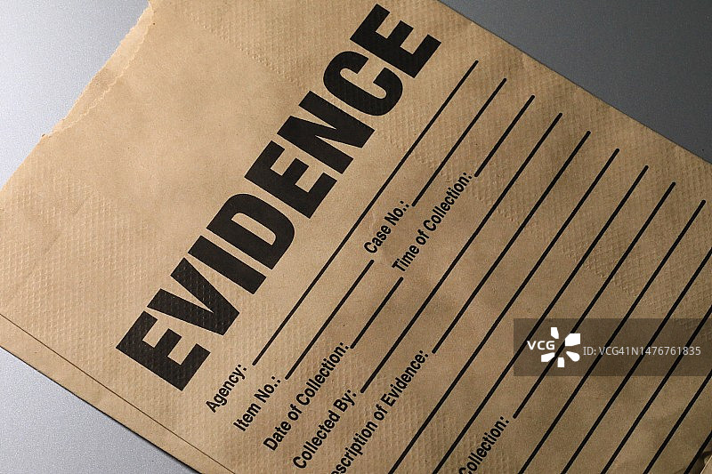 犯罪现场调查线索包图片素材