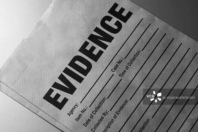 用于收集线索的执法袋图片素材