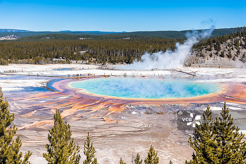 黄石国家公园大棱镜泉图片素材