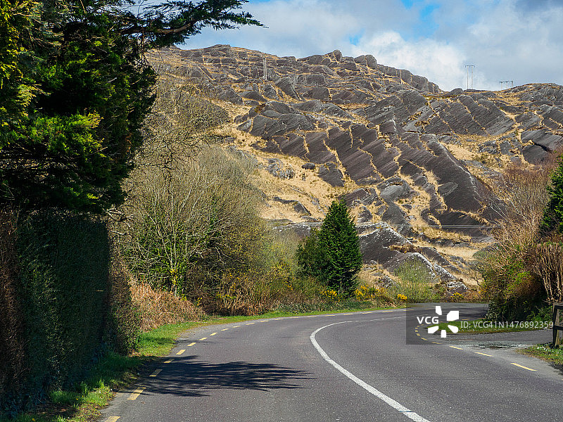 爱尔兰贝拉半岛的希利山口图片素材