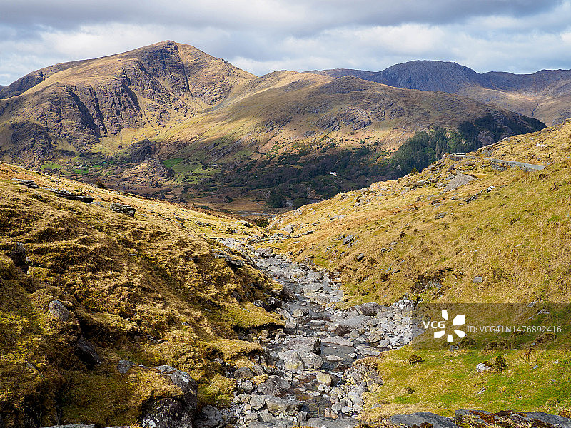 爱尔兰贝拉半岛的希利山口图片素材