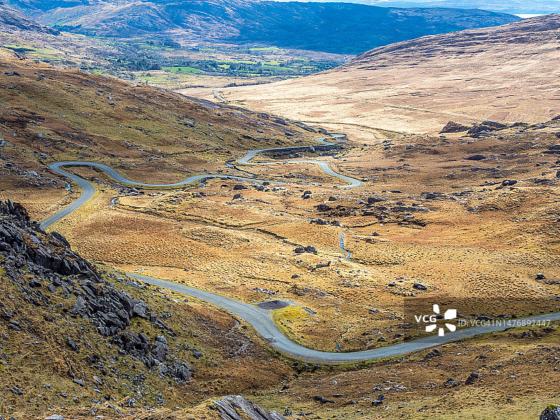 爱尔兰贝拉半岛的希利山口图片素材