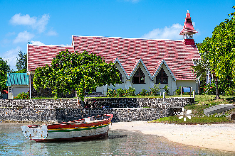 毛里求斯红顶教堂图片素材