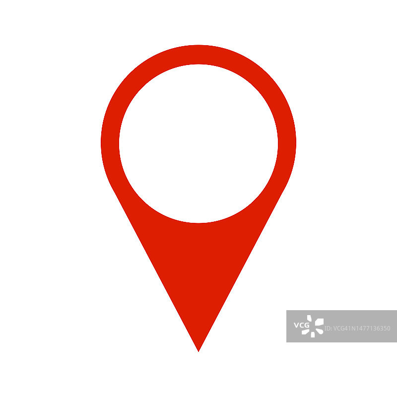 地图或购物标记点，App和网站的独立图标图片素材