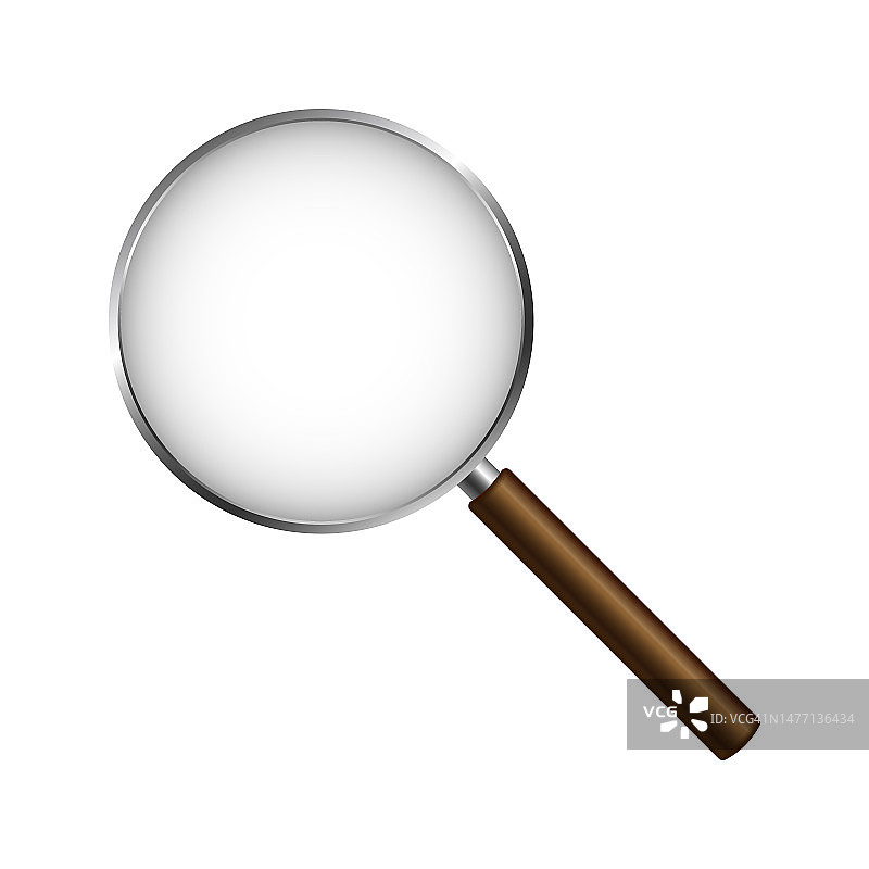 创意写实玻璃放大镜搜索图标图片素材