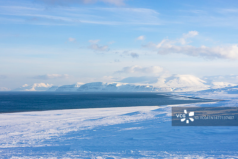 斯瓦尔巴群岛的景观图片素材