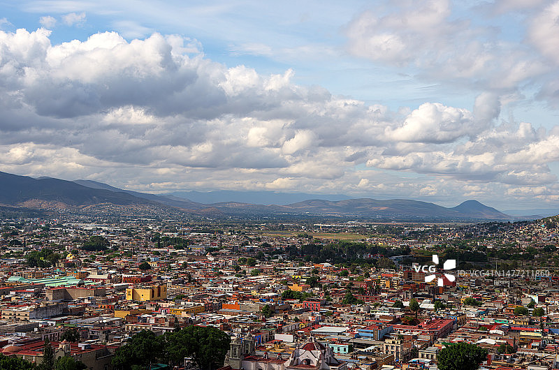 墨西哥瓦哈卡州华雷斯市的Cerro del Fortín视图图片素材