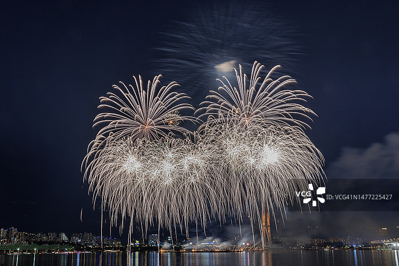 首尔麻浦区合井洞杨花大桥下图片素材