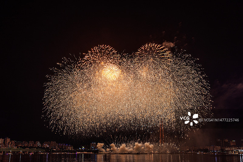 首尔麻浦区合井洞杨花大桥下图片素材