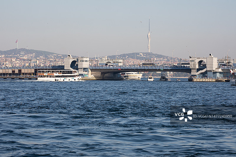 伊斯坦布尔博斯普鲁斯海峡水道图片素材