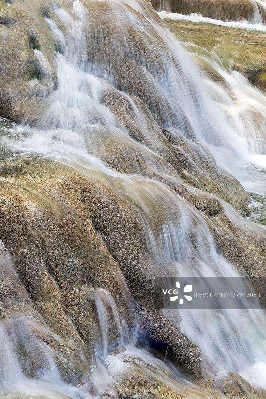 牙买加邓恩河瀑布图片素材