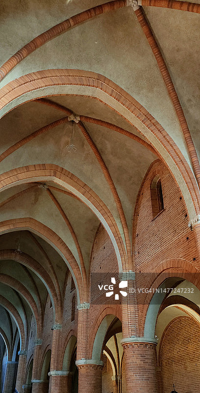 修道院的拱形天花板图片素材