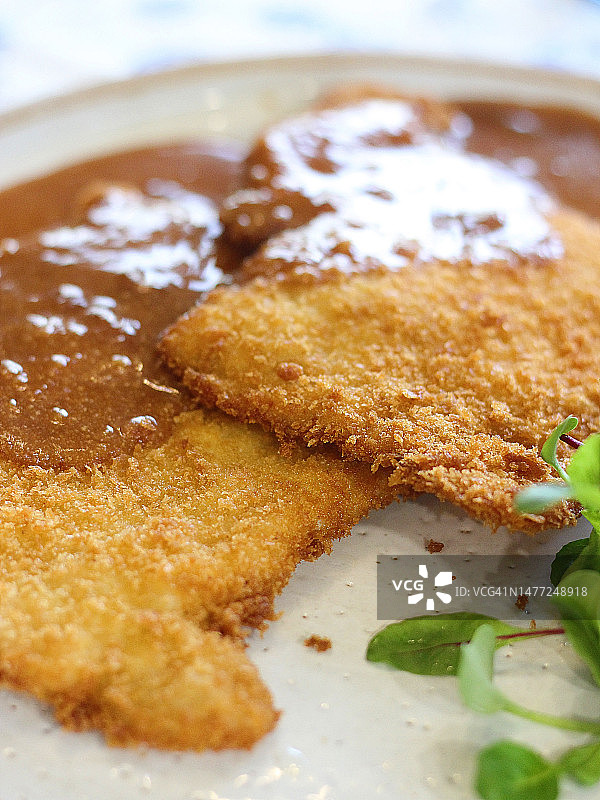 炸猪排图片素材