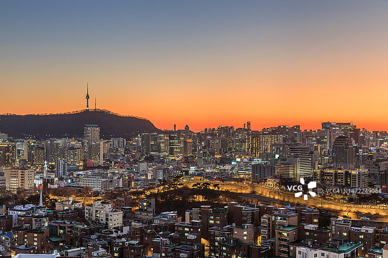 首尔钟路区昌信洞采石场图片素材