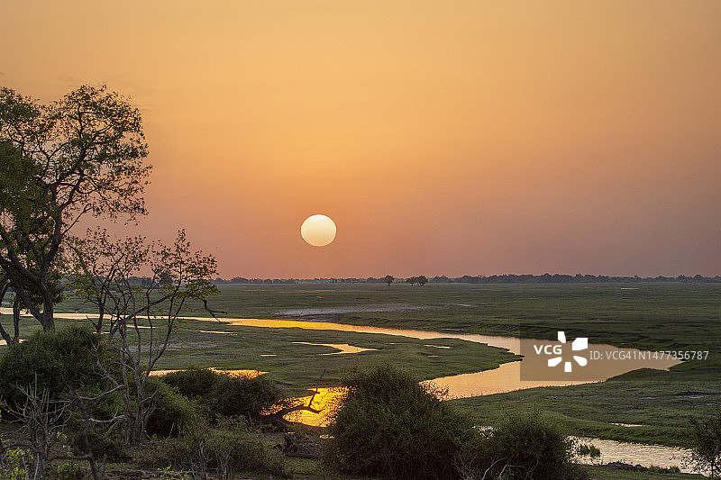 非洲日落图片素材