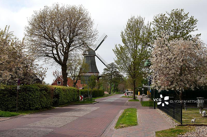 德国疫情期间的空荡街道图片素材