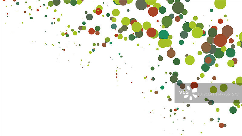 白色背景上的抽象多色斑点图片素材