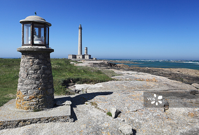 加特维尔灯塔（法国诺曼底）图片素材