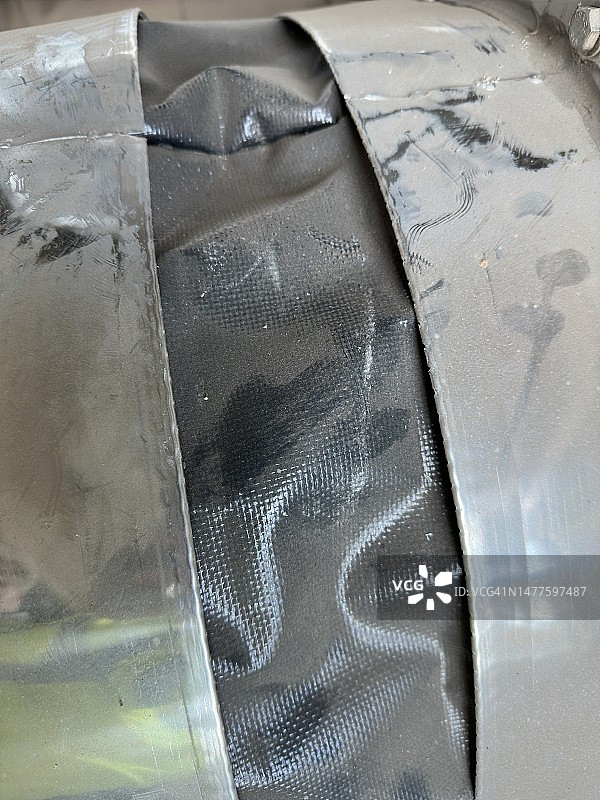 风管中的氯丁橡胶织物膨胀节图片素材