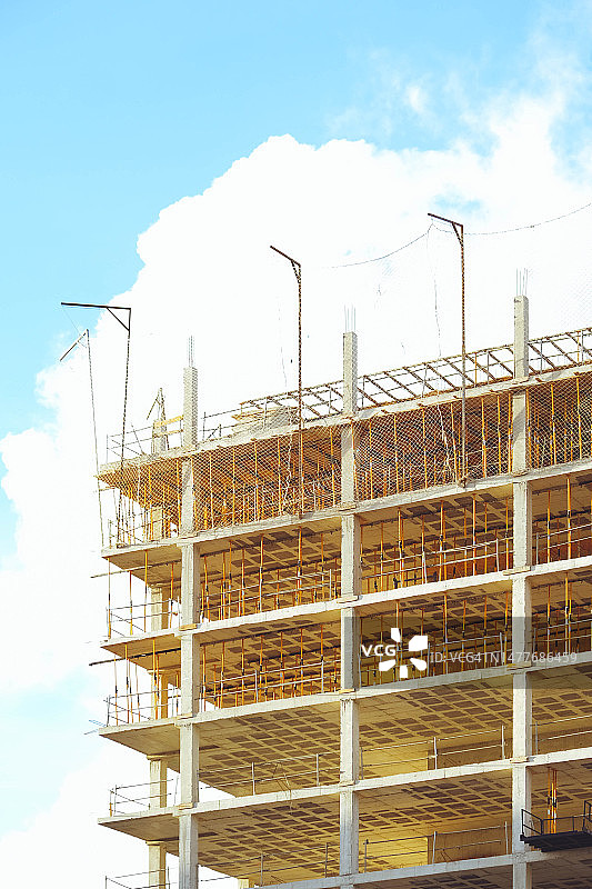 在建住宅楼图片素材