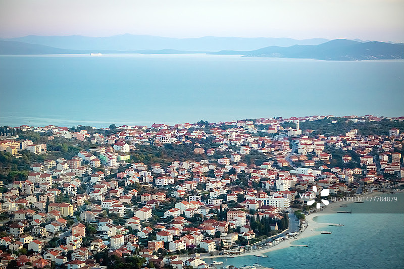 克罗地亚斯普利特-达尔马提亚航拍图片素材