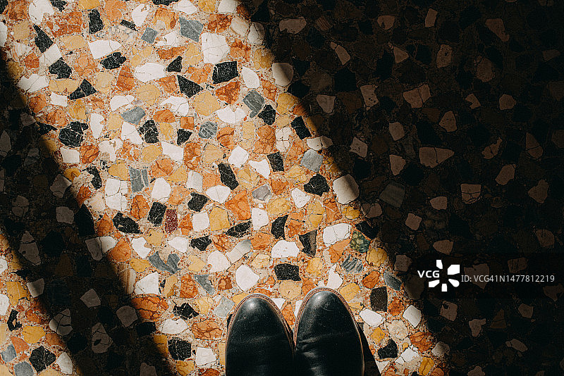 彩色马赛克地板图片素材