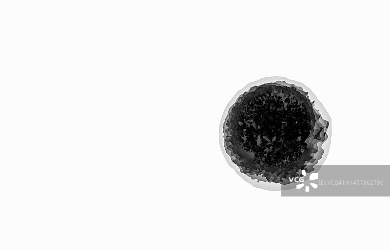 显微镜下草履虫生物插画图片素材