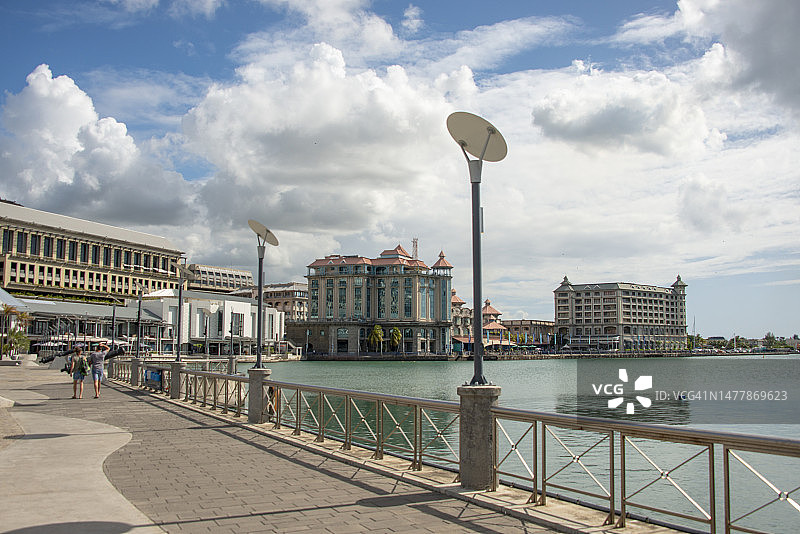 毛里求斯路易港科当滨水区图片素材