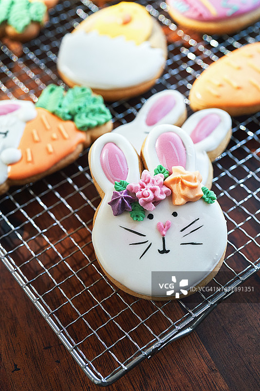 彩色复活节饼干图片素材