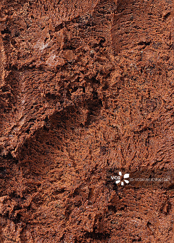 巧克力冰淇淋的纹理背景的完整画面图片素材