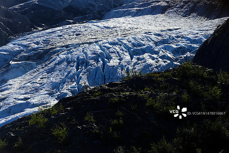 阿拉斯加冰川景观图片素材