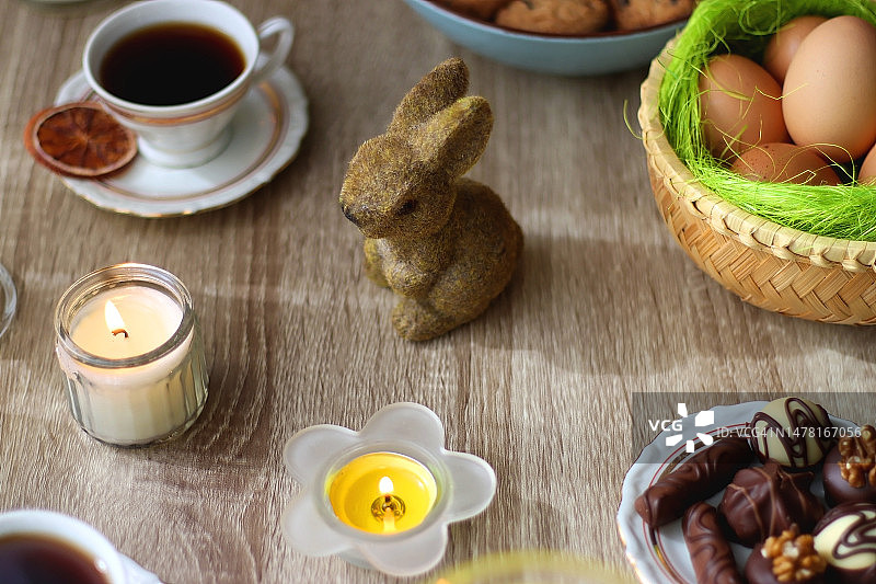 复活节餐桌图片素材