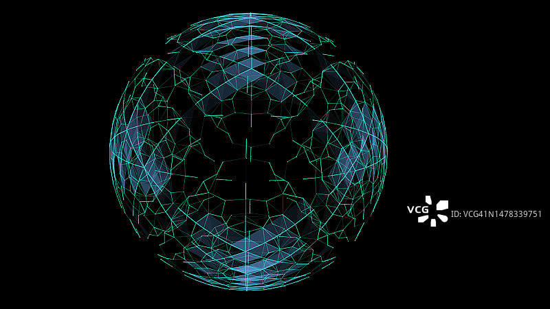 球形点线表面概念图片素材
