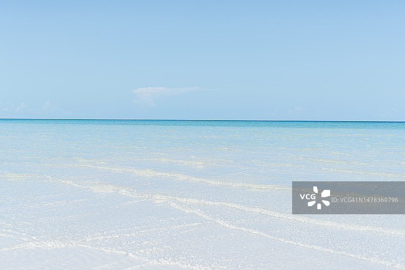 墨西哥霍尔博克斯岛的热带海滩图片素材