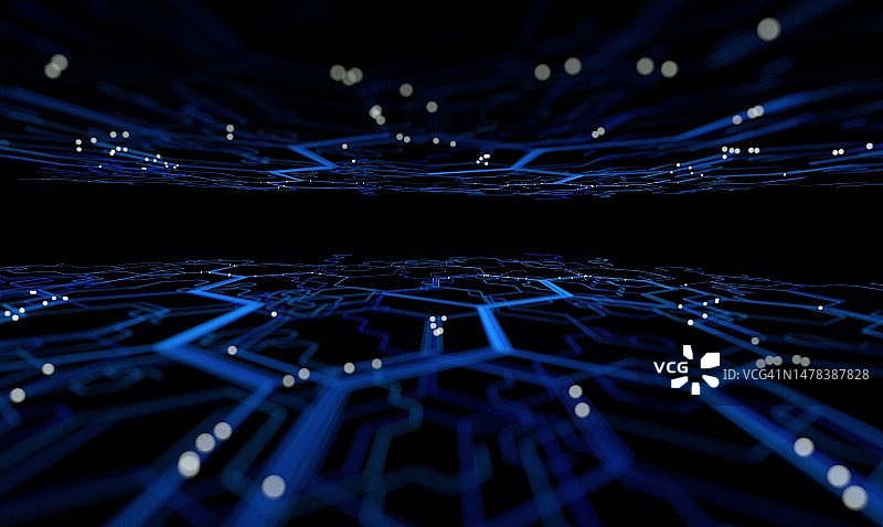 3D云计算大数据概念背景图图片素材