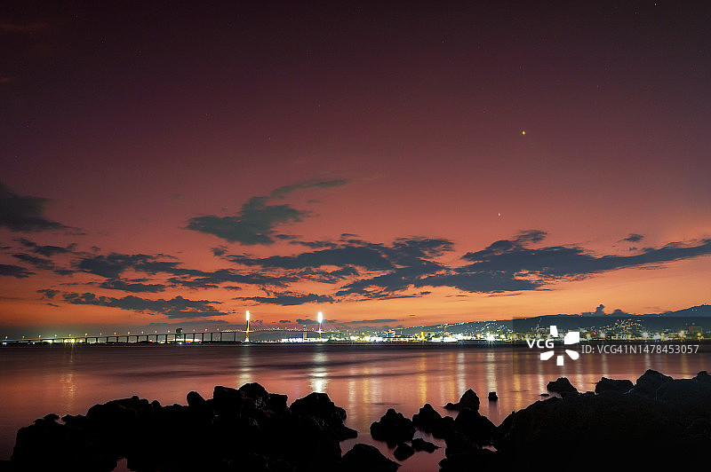 宿务市日落海景（菲律宾宿务）图片素材