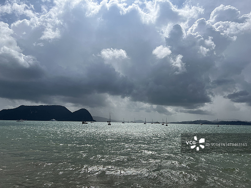 马来西亚兰卡威海天景色图片素材